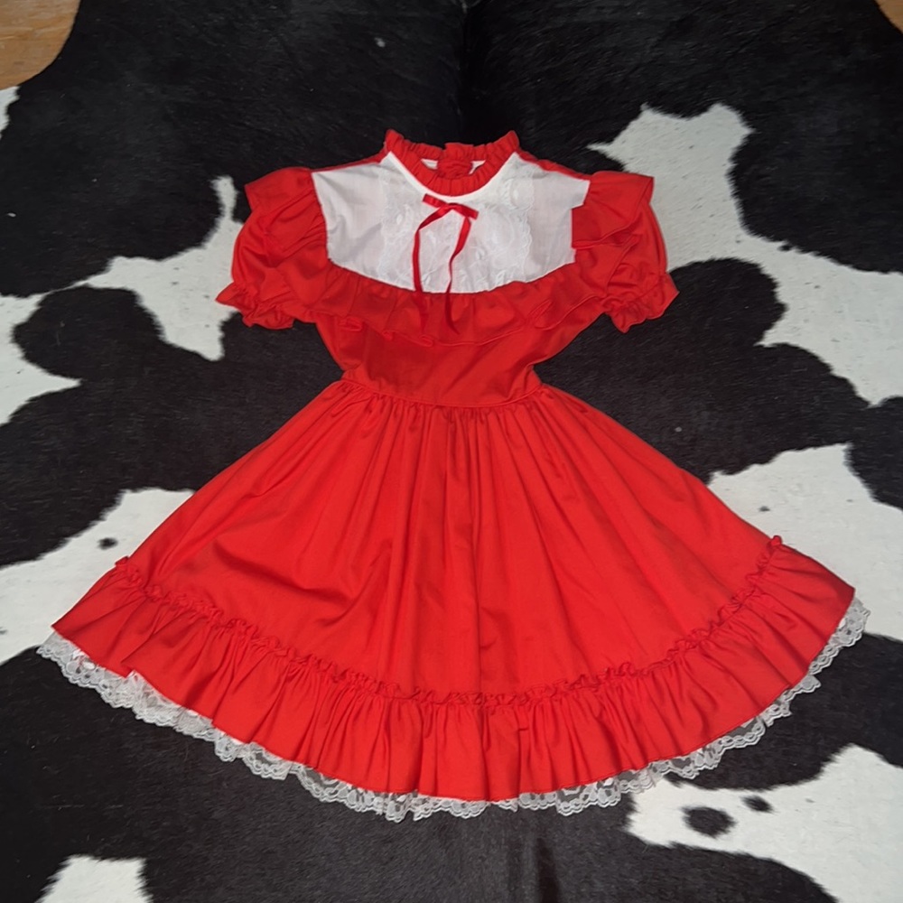 Vintage 1980’s Martha’s Miniatures Were Fussy Toddler Pageant Dress (size 7) - Picture 6 of 12